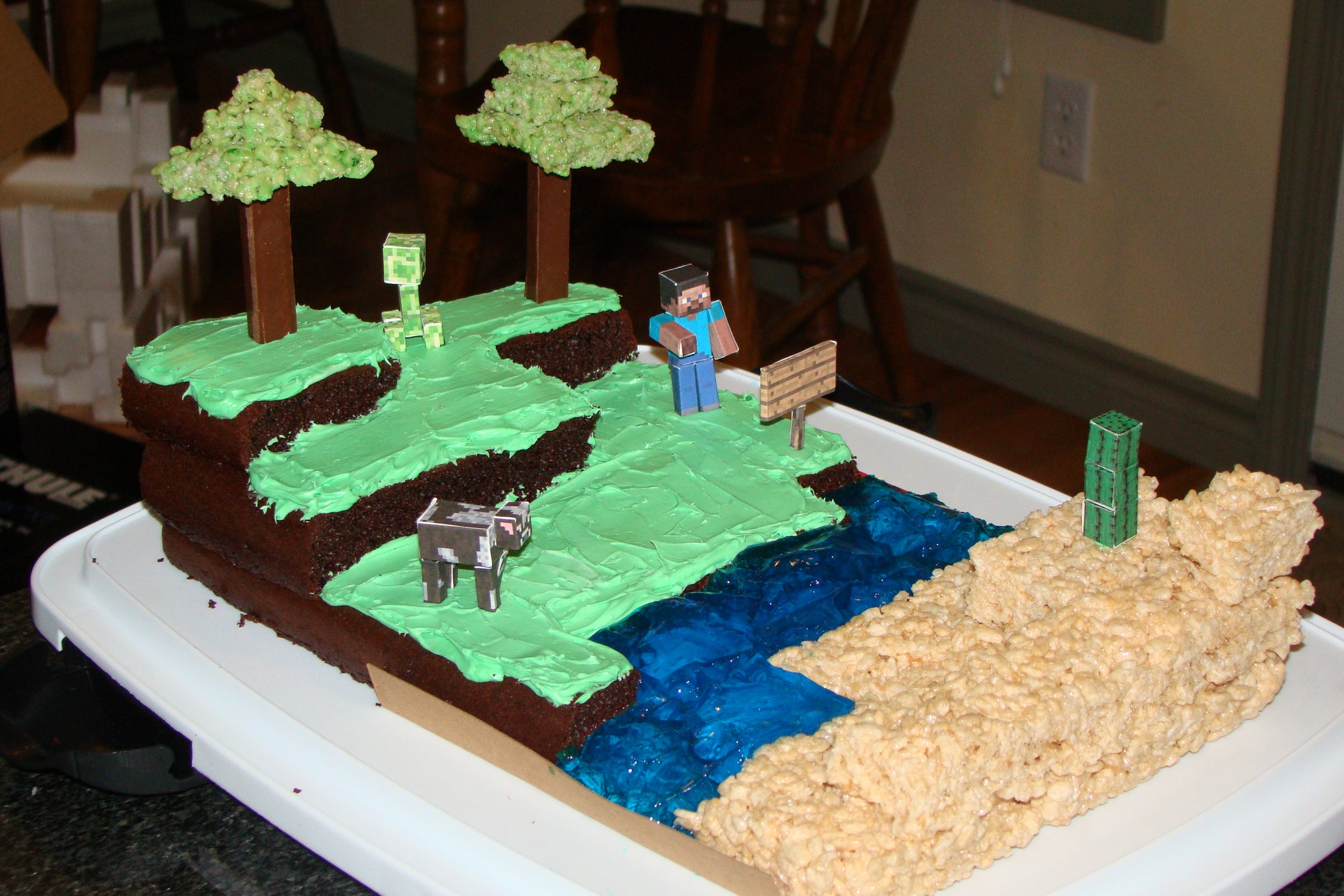 Minecraft Birthday Cake Instructables Minecraft Birthday Cake Instructables