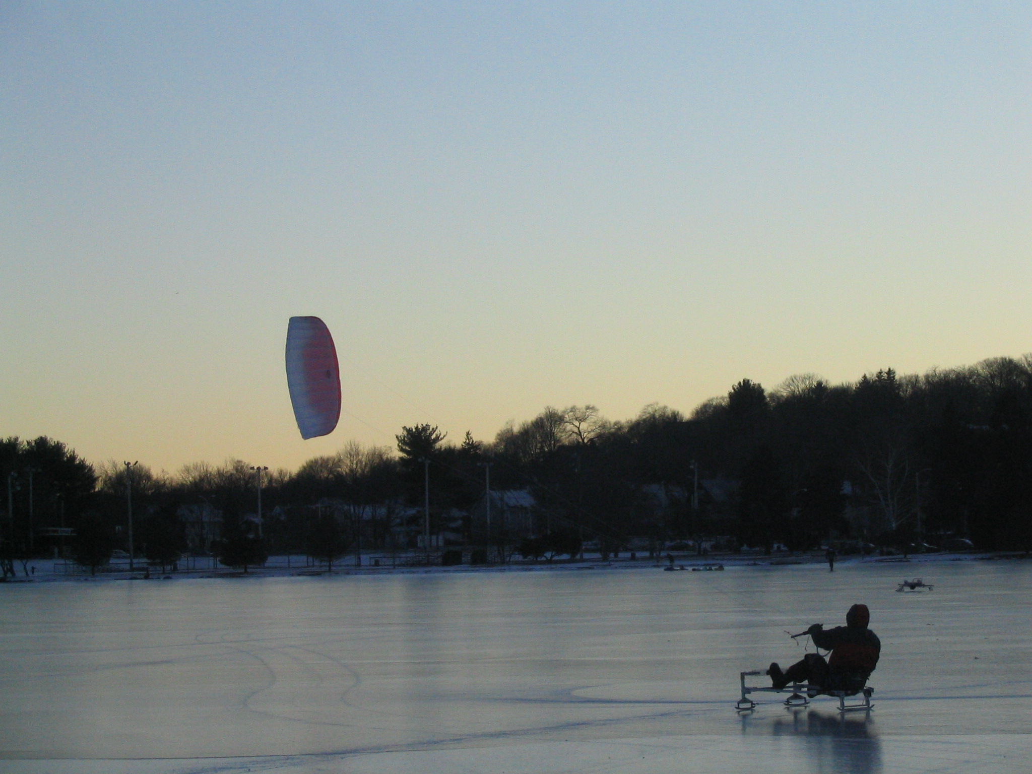 Traditional Polynesian Ice Canoe (Ice Proa) How to Kite Ice Sail 12