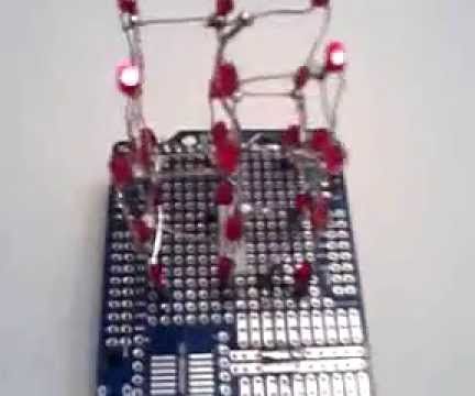 3x3x3 red led cube DIY Project DIY Project Image