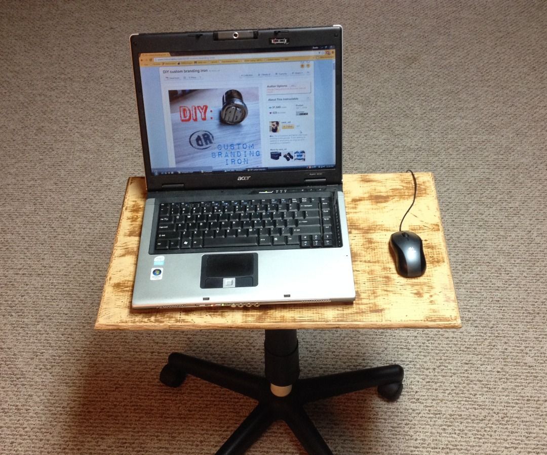 Office Chair → Laptop Stand 4 Steps (with Pictures) Instructables