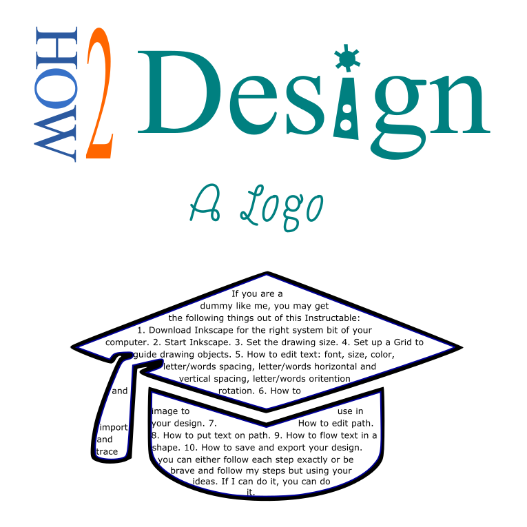 10 Steps To Your Own Logo In Inkscape Free And Using Creative Market For Dummies Like Me 10 Steps With Pictures Instructables