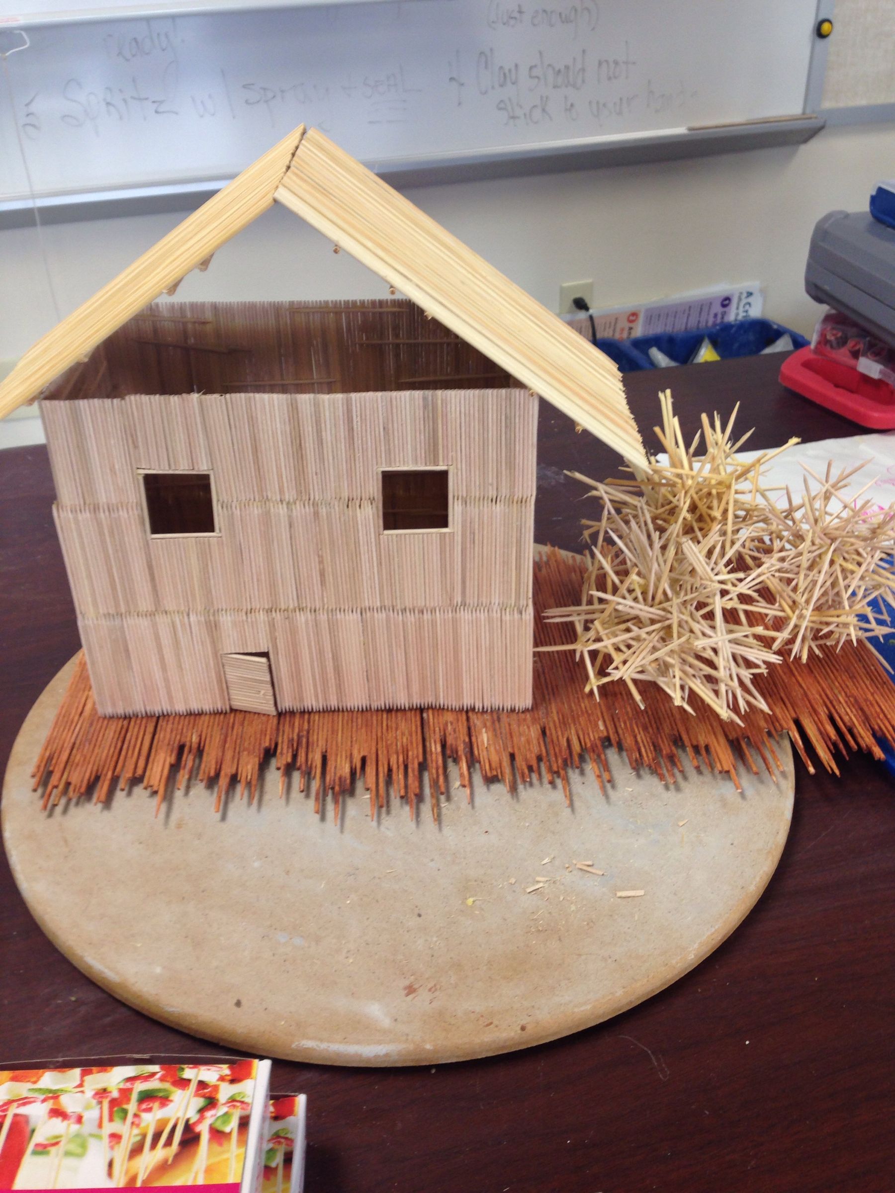 Toothpick House With Working Door! 18 Steps (with Pictures