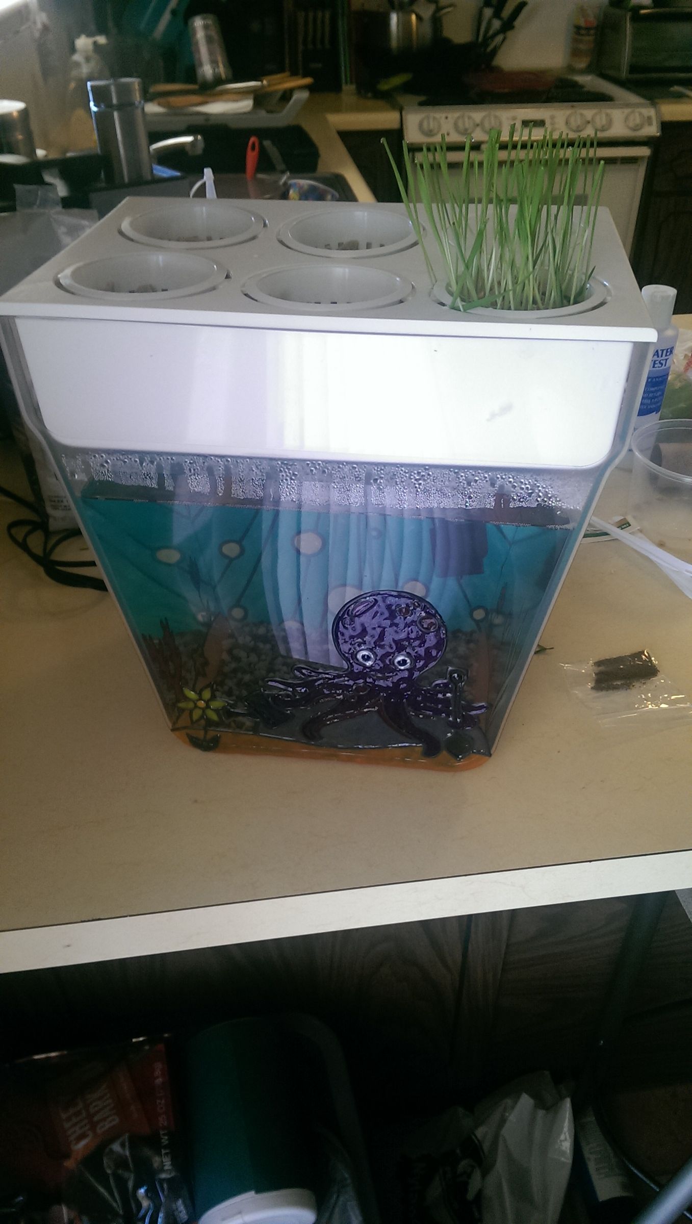 Stained Glass Octopus's Garden Fish Tank 5 Steps (with Pictures