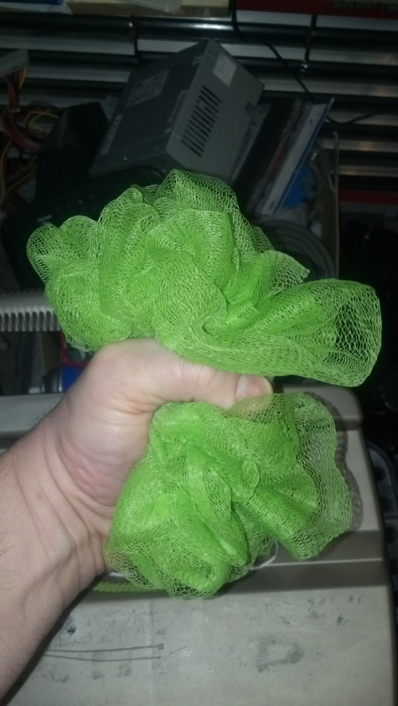 Shower Puff Fix. 3 Steps Instructables