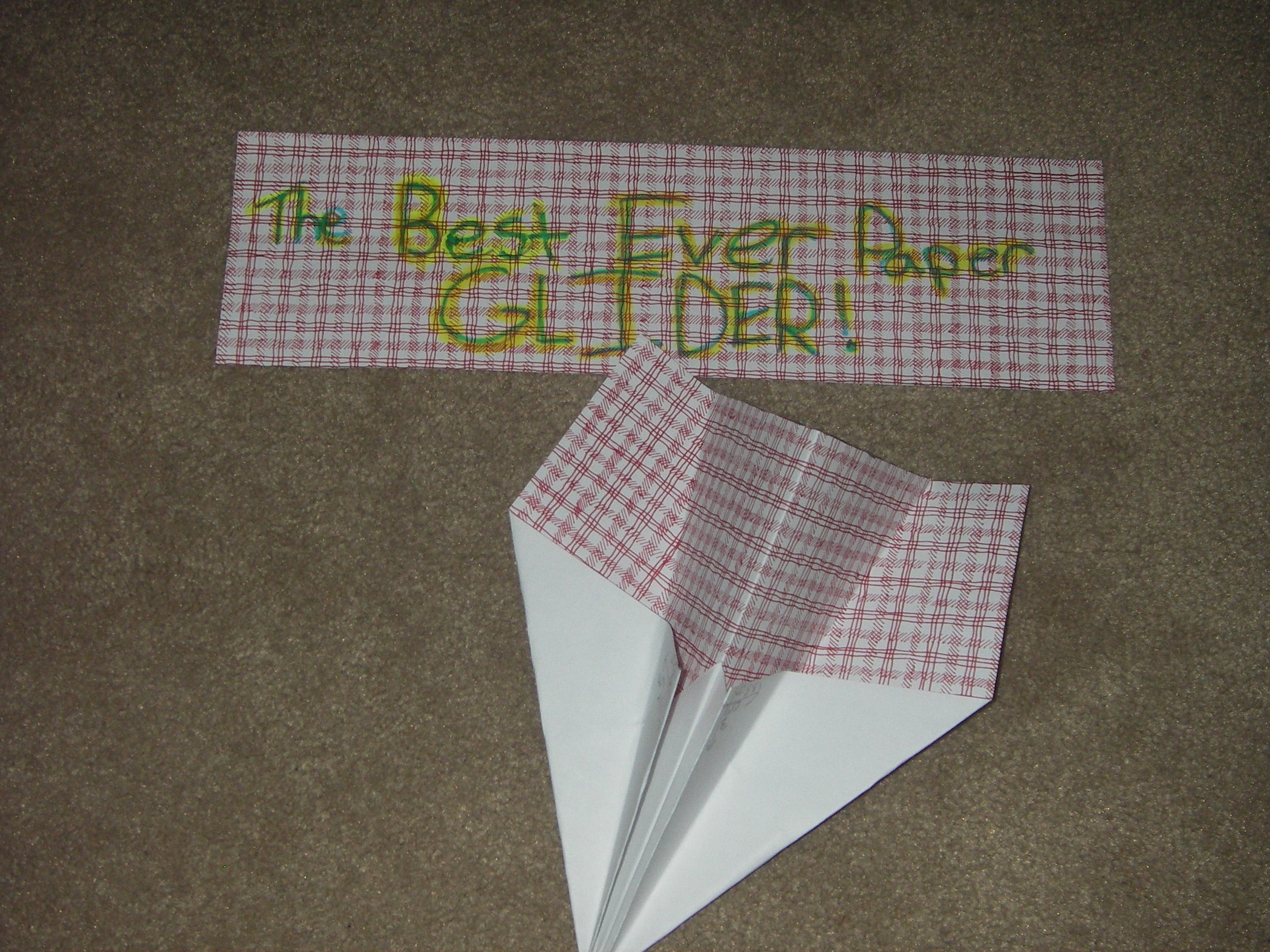 The Best Ever Paper Glider! 6 Steps Instructables