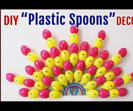 best out of waste crafts : diy plastic spoon room decor. DIY Project DIY Project Image