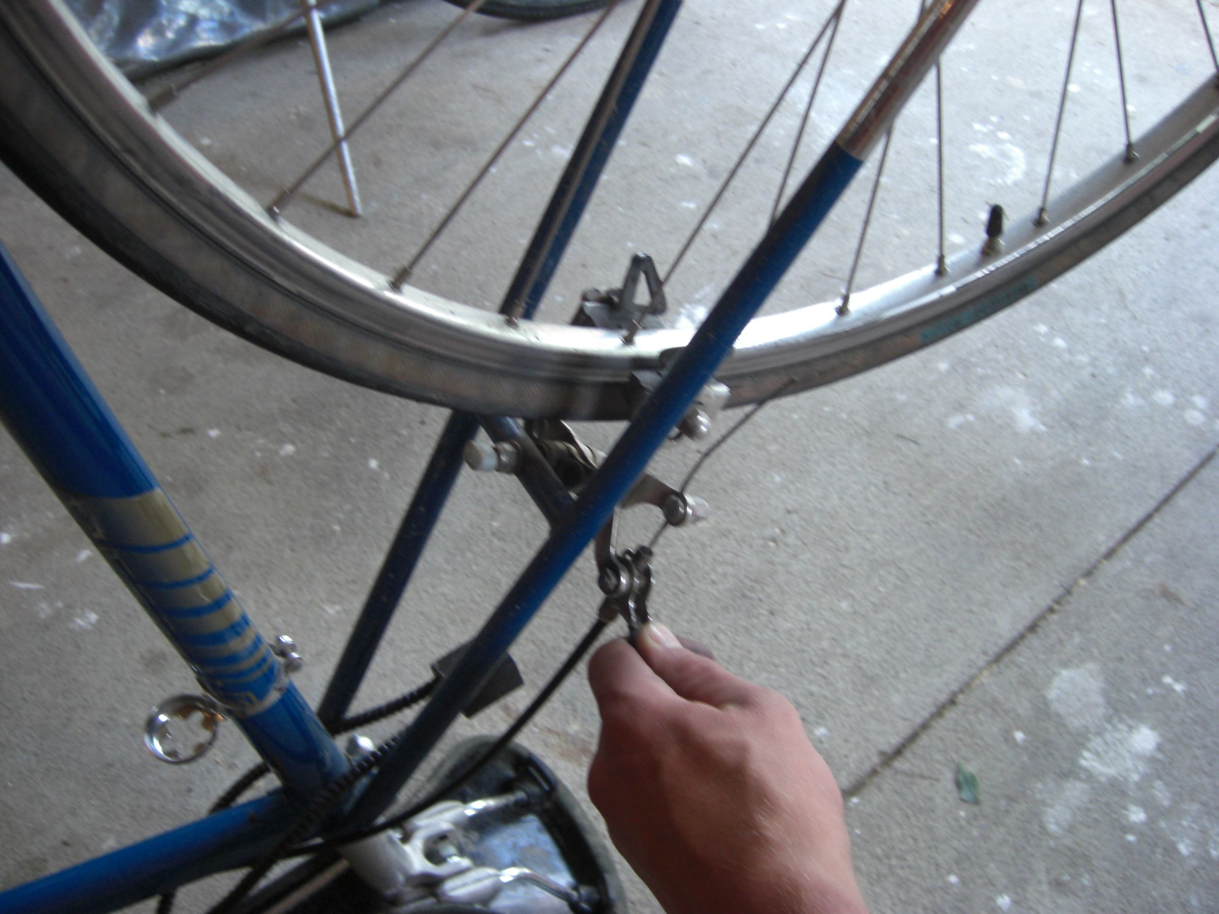 replacing bike tire and tube