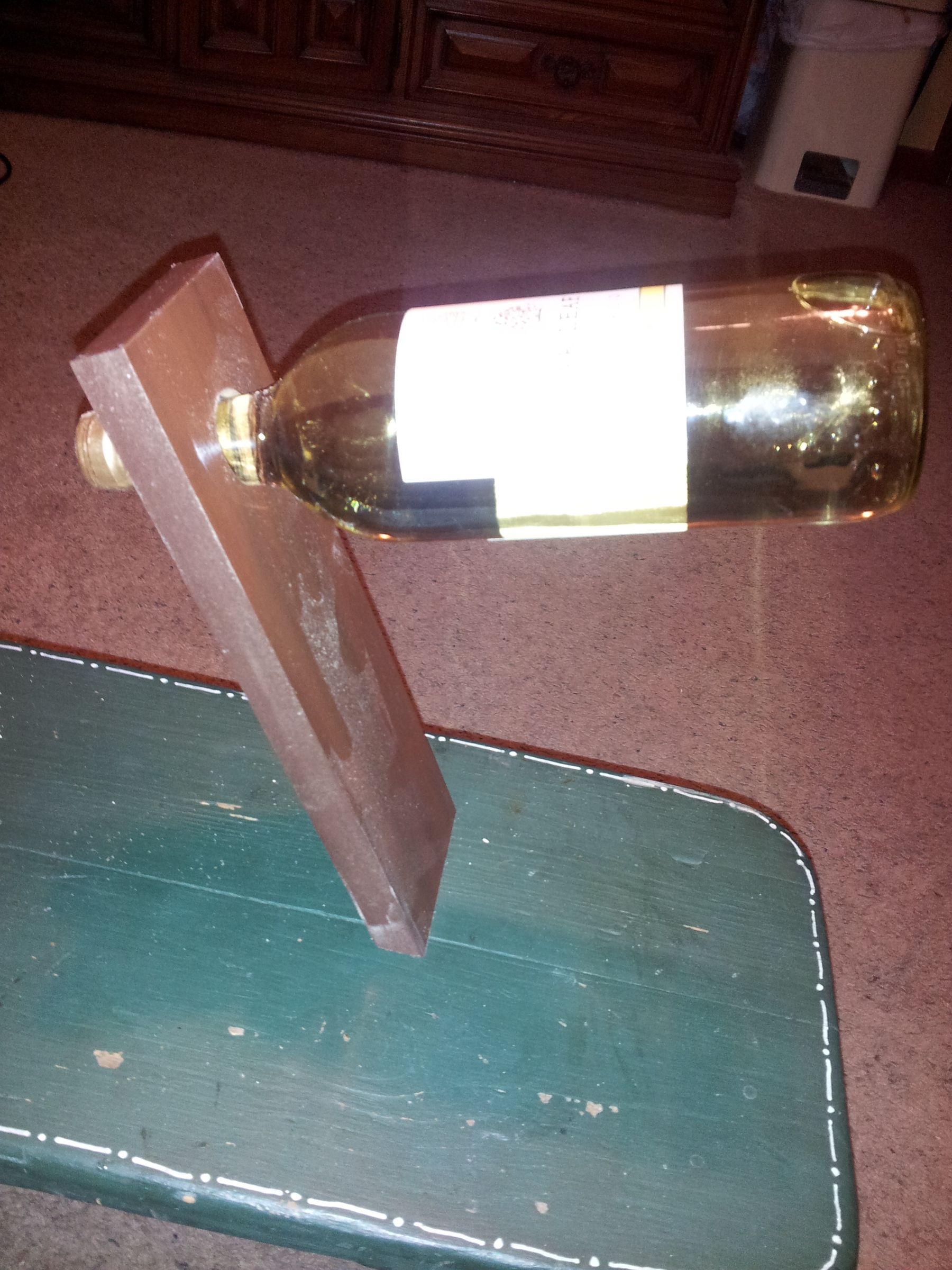 How to Make a Floating Wine Bottle Holder 13 Steps (with Pictures) Instructables