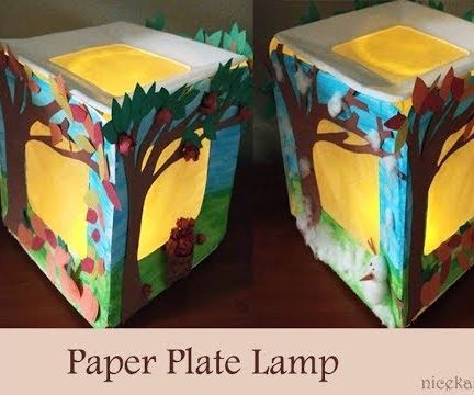DIY Paper Plates Lamp: Making Lamp Using Paper Plates 