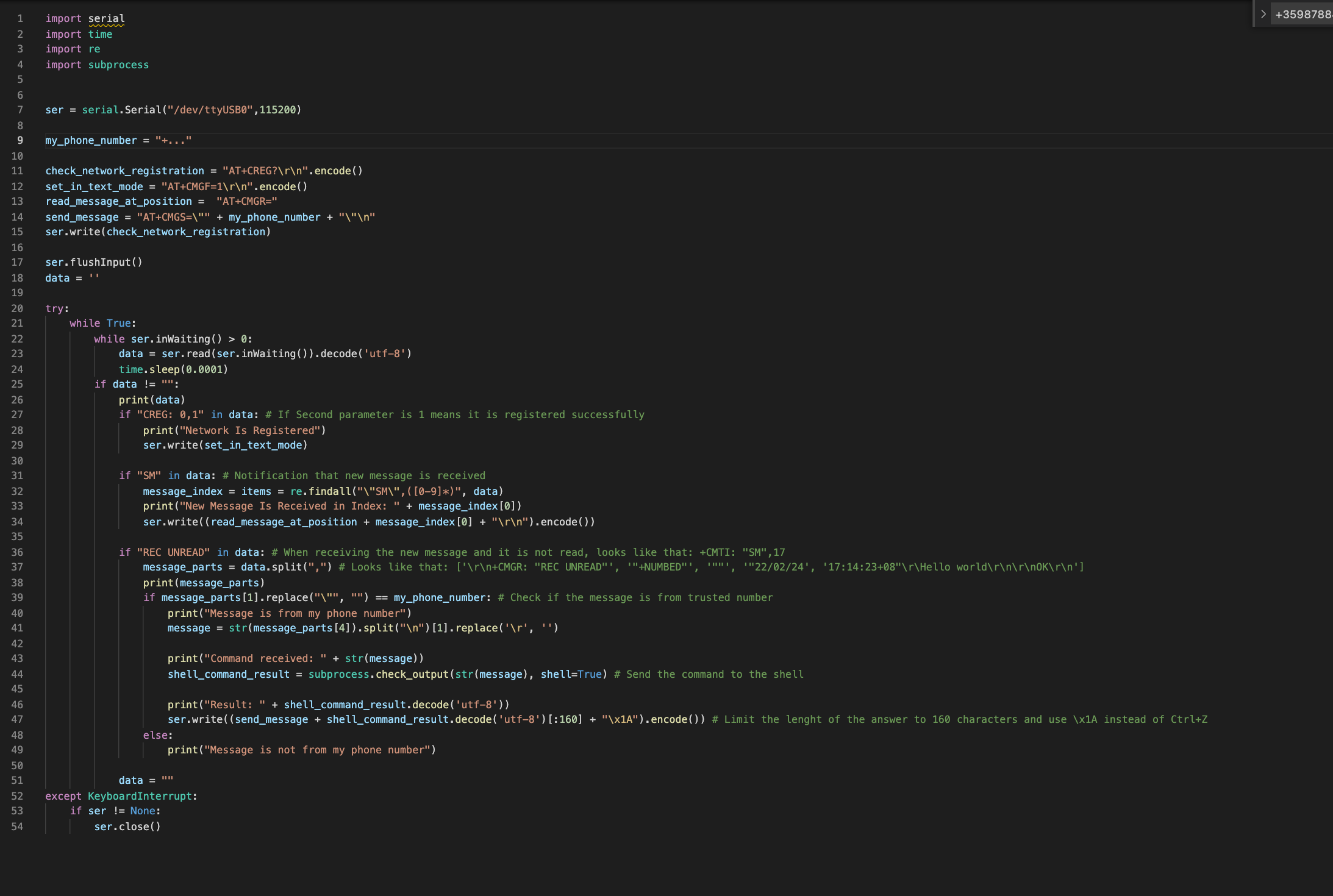 The Python Script