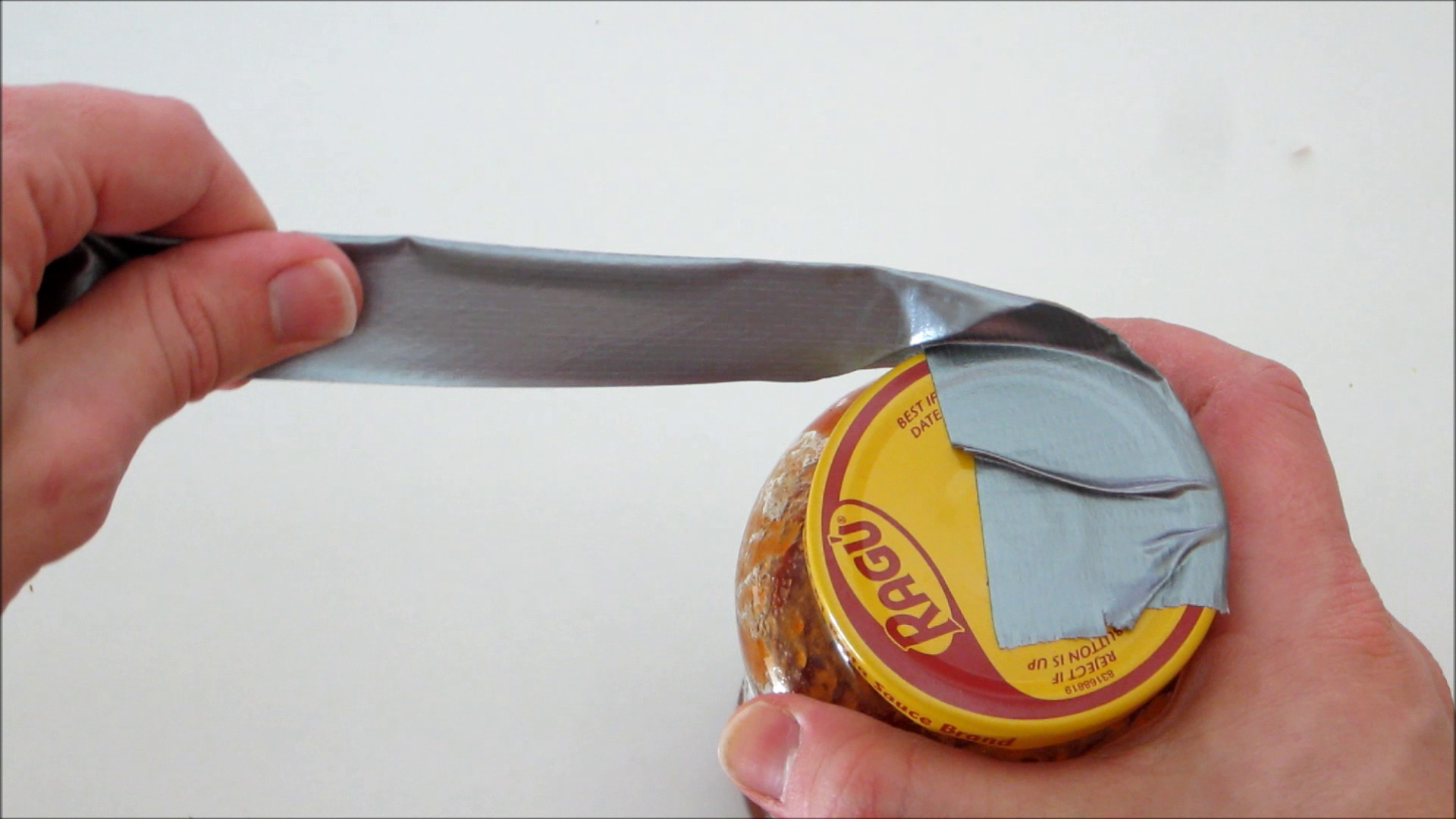 Open Hard to Remove Lids With Duct Tape 3 Steps (with Pictures