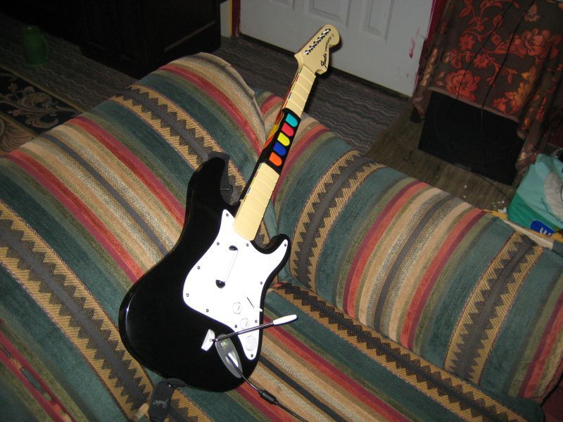 Rock Band Guitar Mod Guitar Hero Buttons and Strum Bar 17 Steps