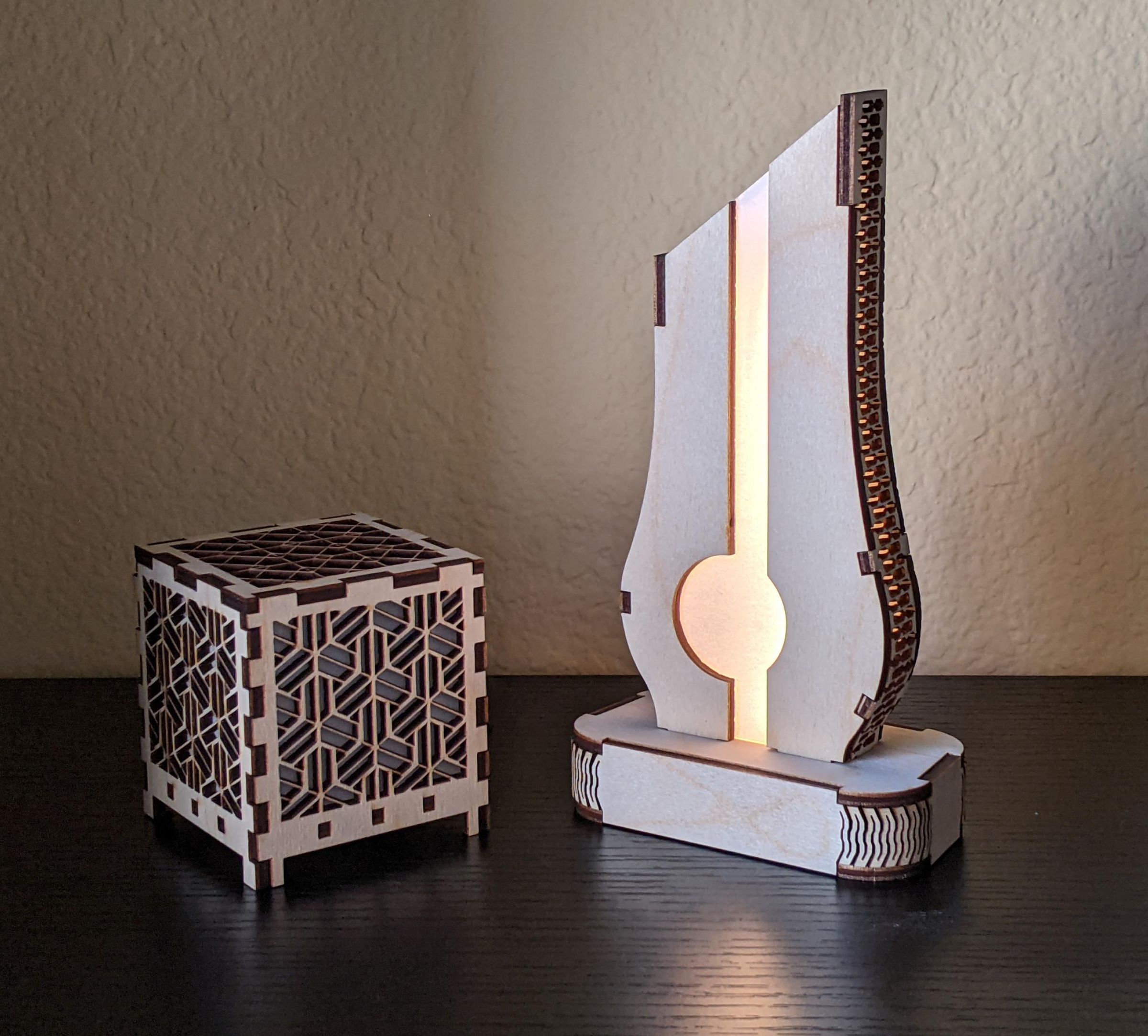 Laser Cut Ambient Light With Kerf Bends 9 Steps (with Pictures