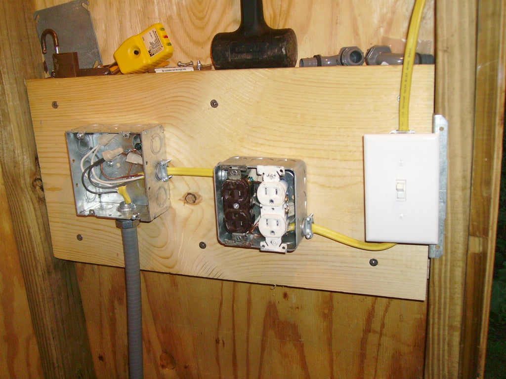 How To Wire A Shed For Electricity 7 Steps With Pictures Instructables How To Wire A Shed For Electricity 7, How To Install Electrical Wiring In A Shed