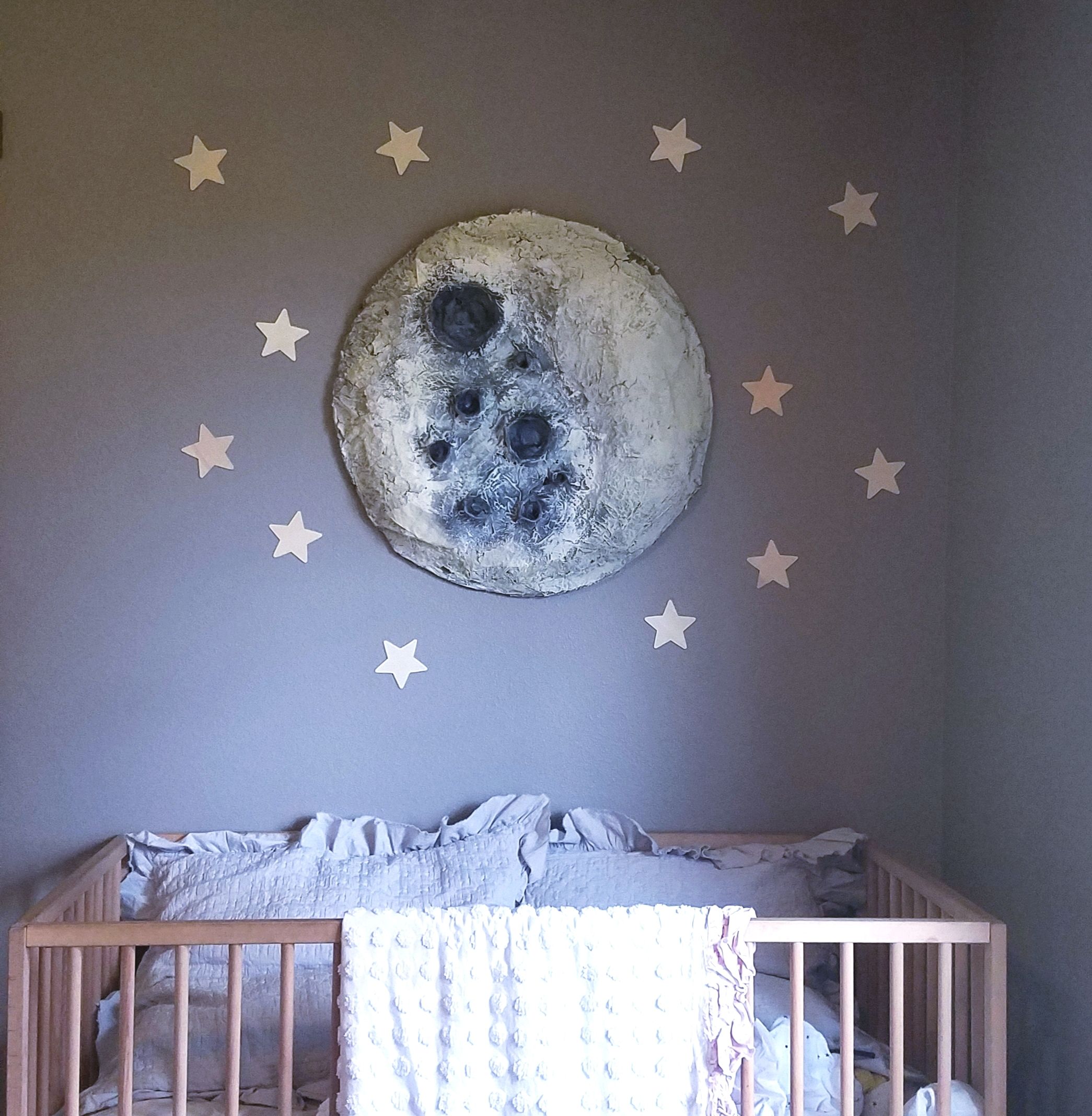 How to Make a Paper Mache Moon Wall Hanging 9 Steps (with Pictures