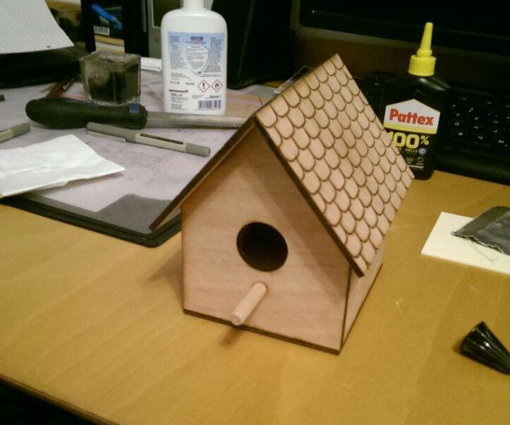 DIY guide for Laser-Cut Birdhouse with Window with step-by-step instructions