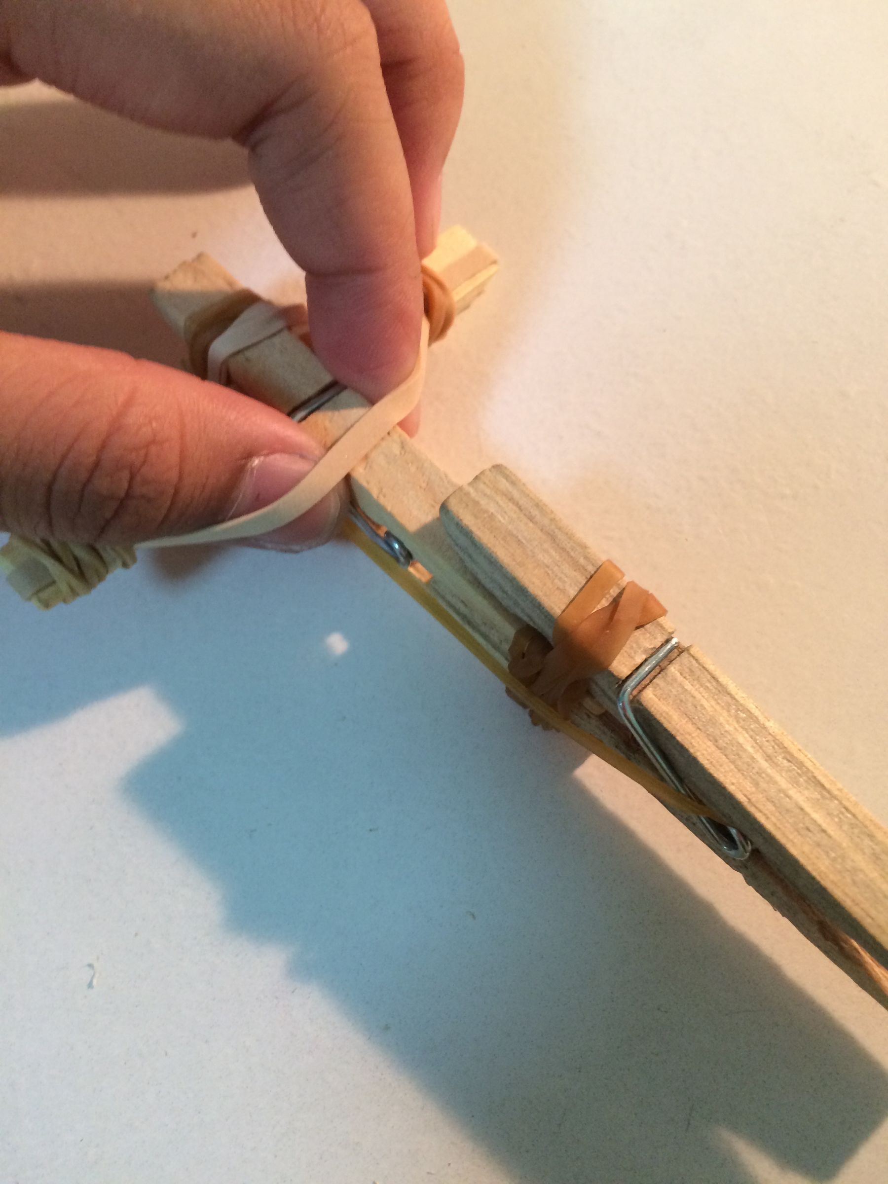 How to Make a Mini Clothespin Crossbow 7 Steps Instructables