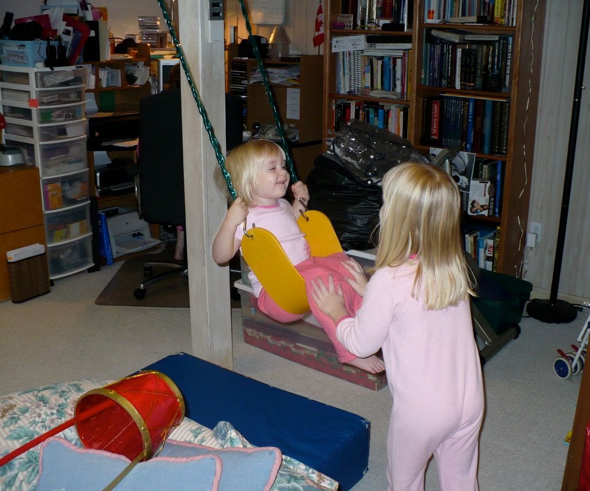 DIY guide for Basement Swing Set with step-by-step instructions