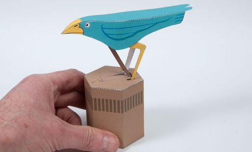 Paper Bird. Pendulum Powered Paper Project : 15 Steps (with Pictures ...