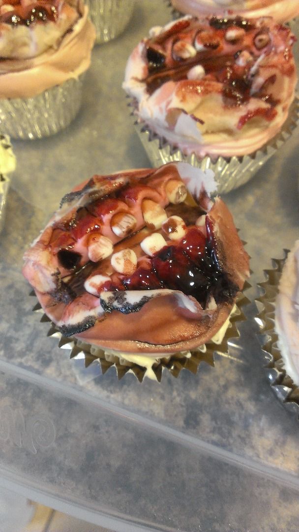 Zombie Mouth Cupcake