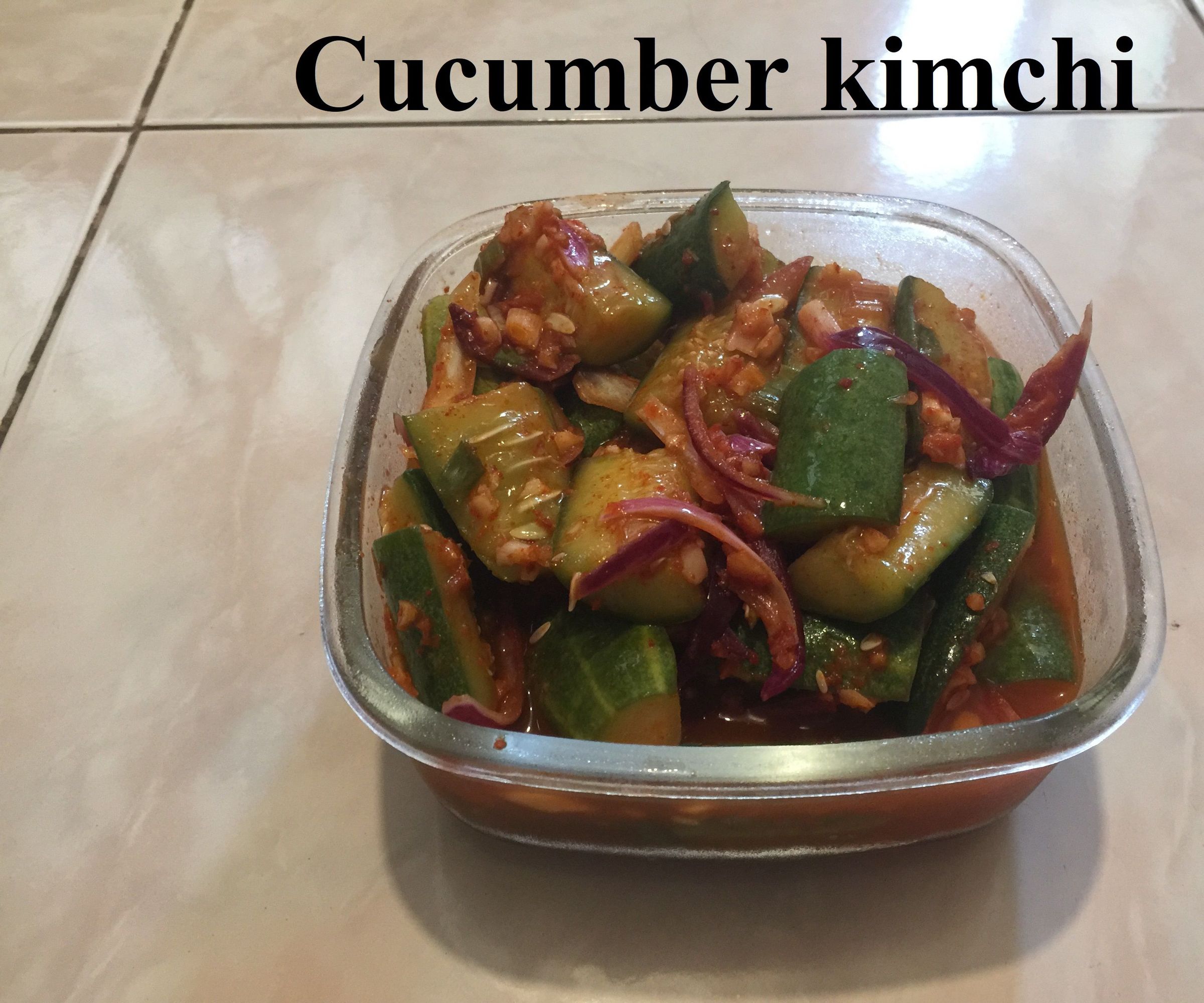 오이김치(ooo-eee or Cucumber) Kimchi