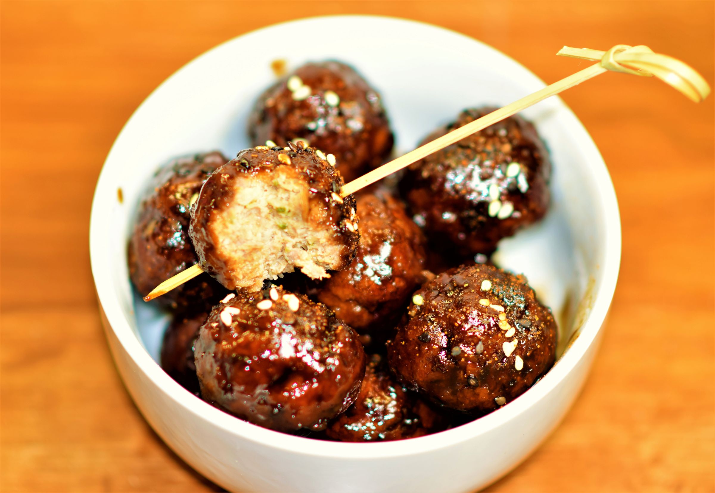 Copycat Noodles and Company Korean BBQ Meatballs 3 Steps (with