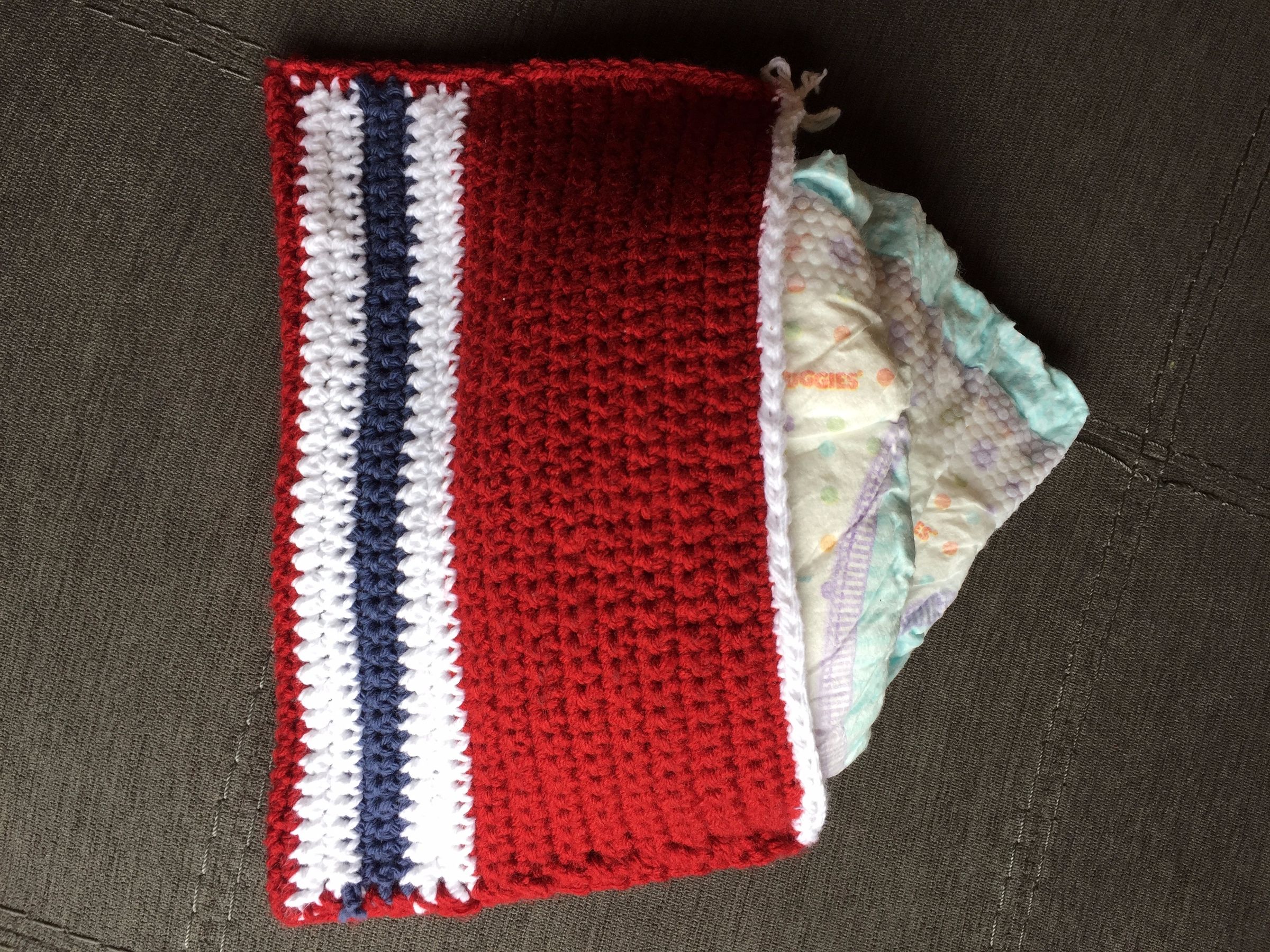 crochet diaper bag