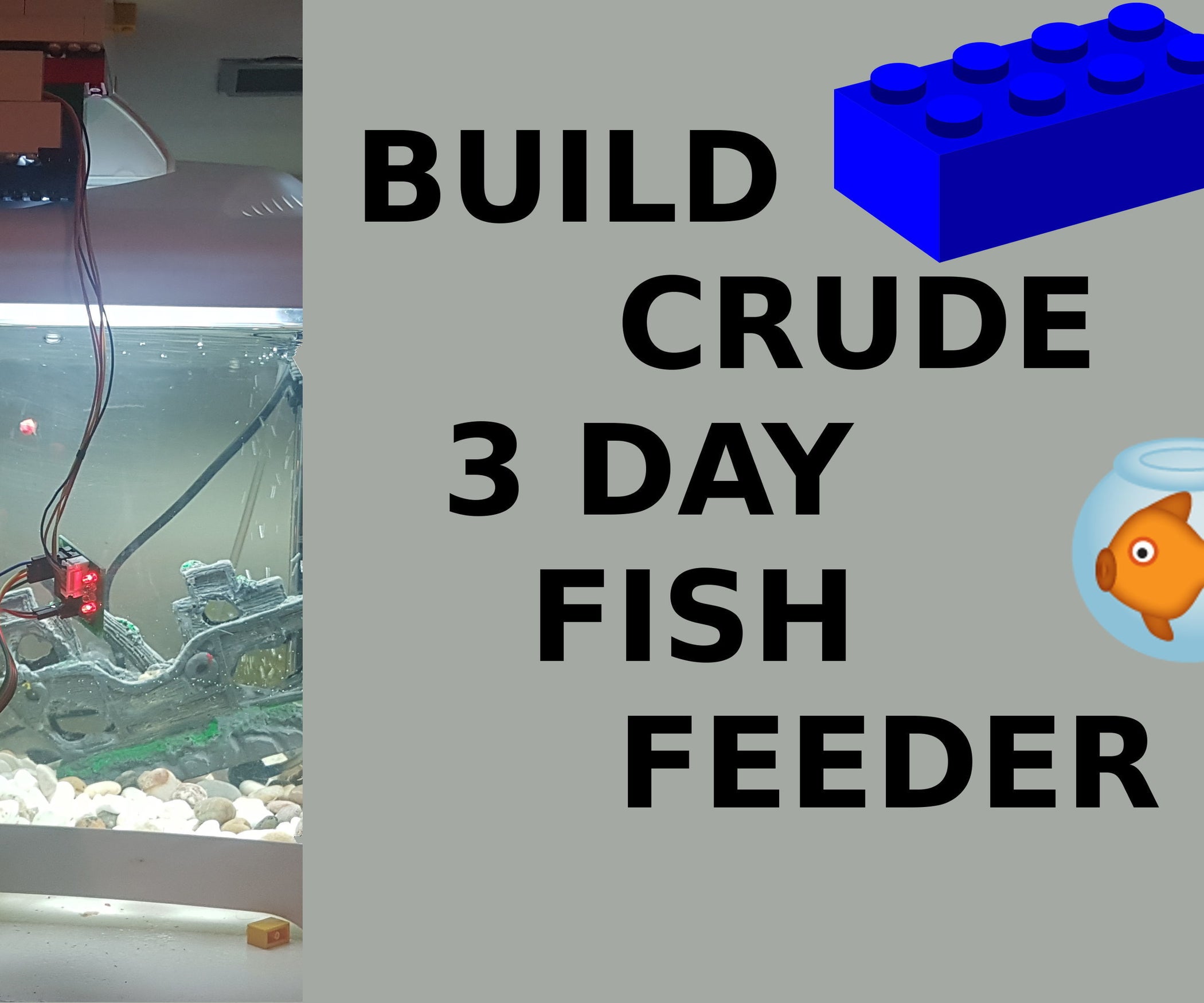Crude 3 Day Fish Feeder 5 Steps Instructables