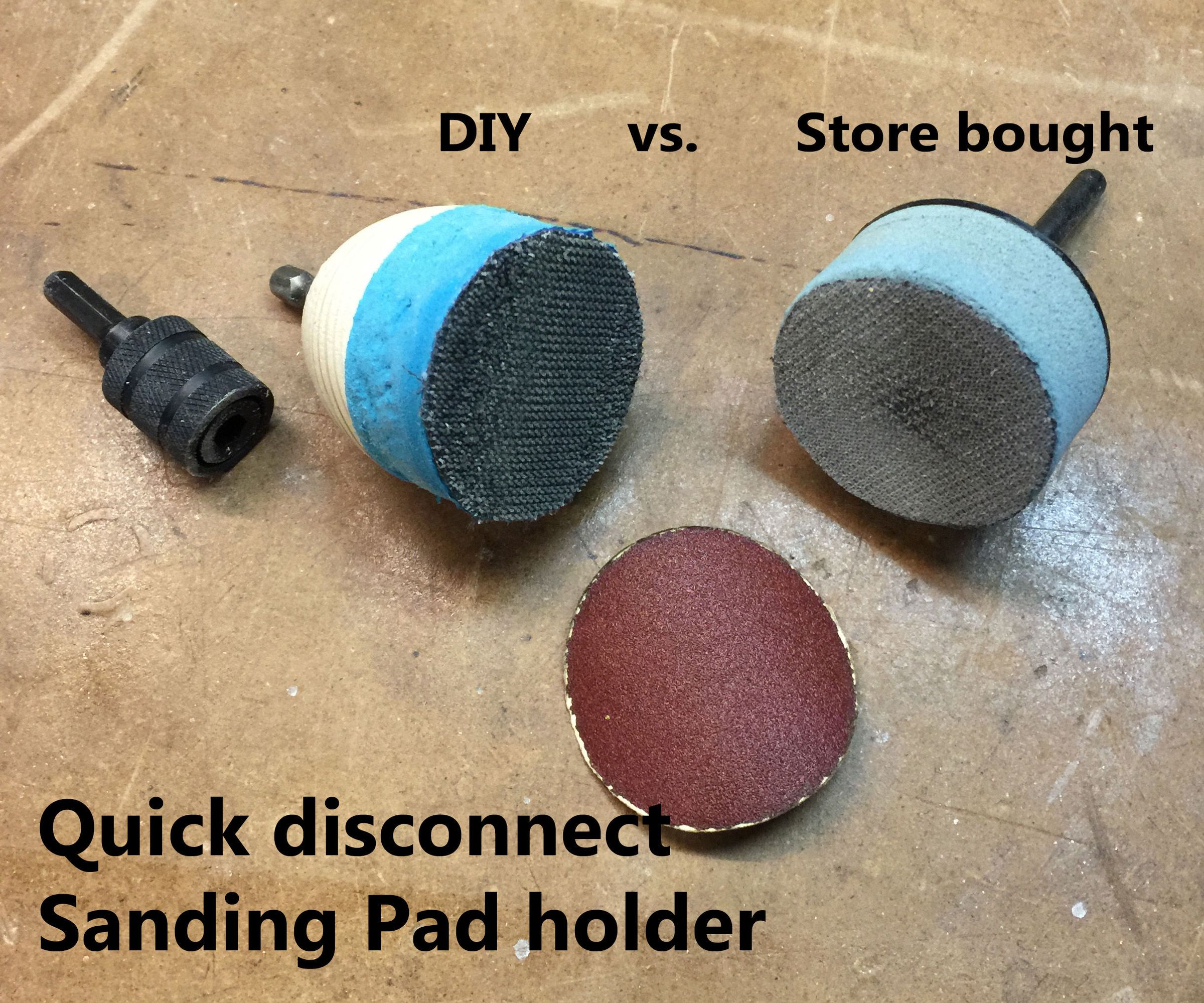 sanding pad for drill