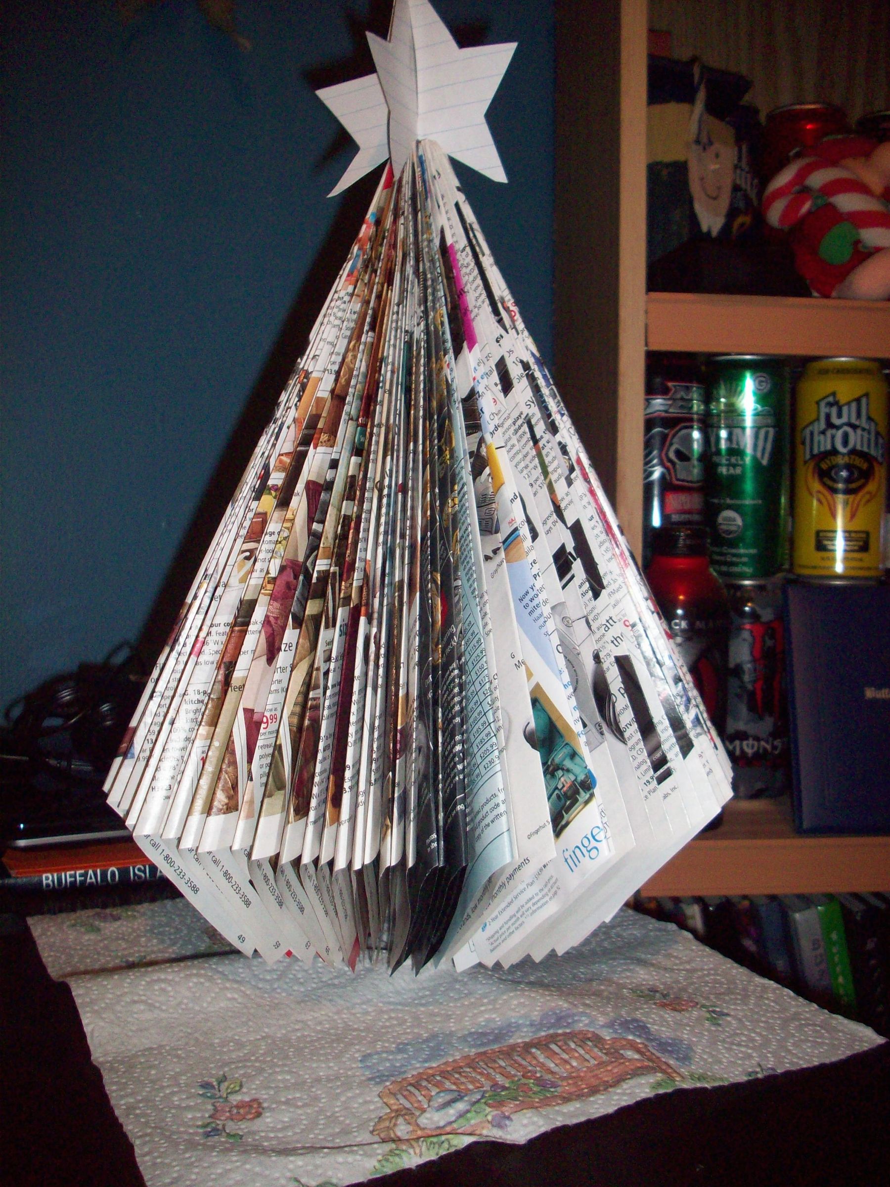 Christmas Tree From a Magazine 6 Steps Instructables