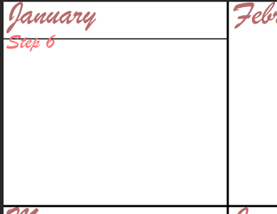 how to make a calendar in photoshop 4