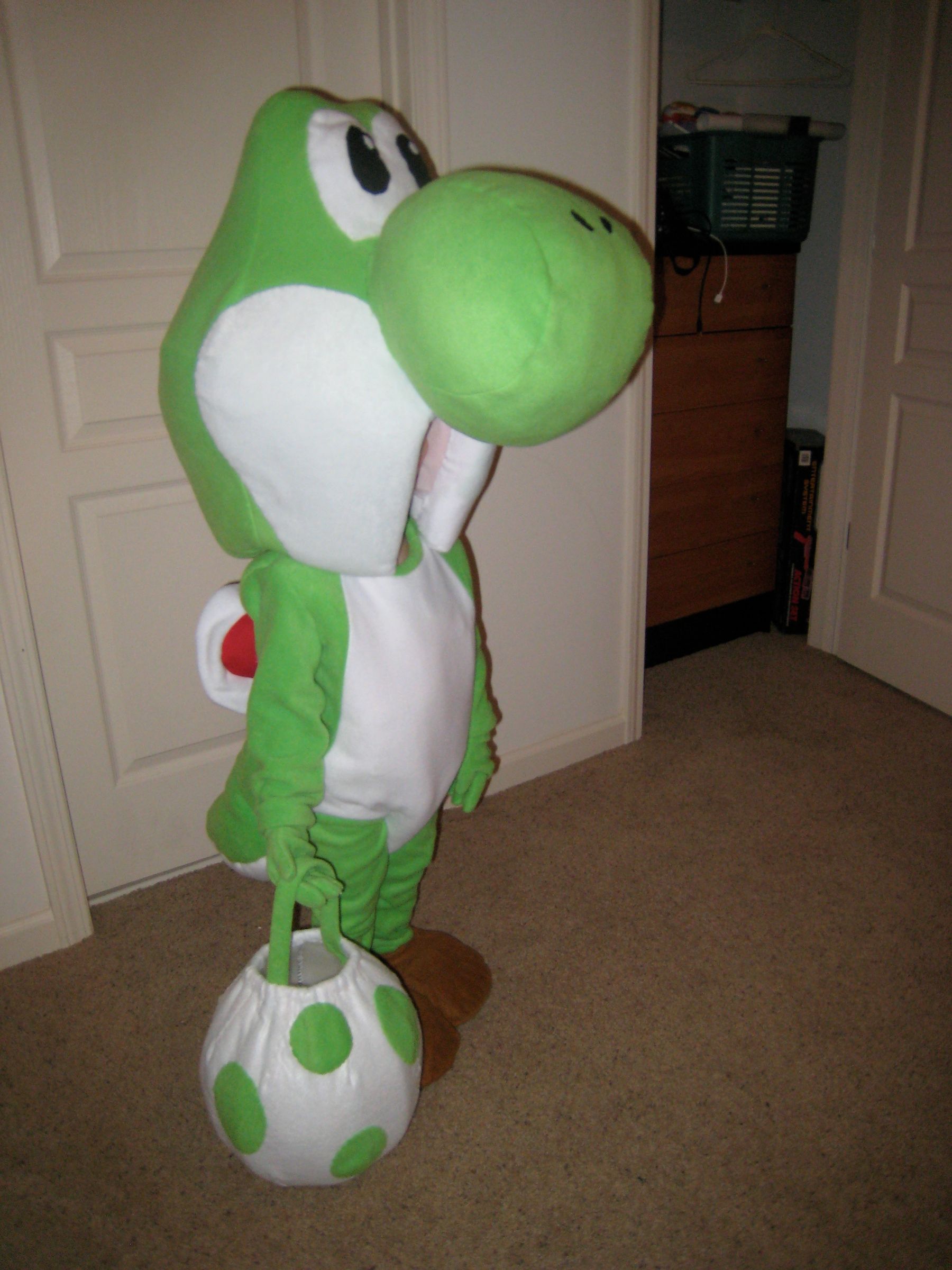 Yoshi Mascot and Baby Mario Costumes for Toddlers 21 Steps (with