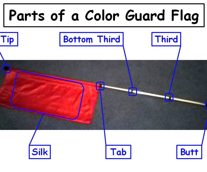 How to Tape a Color Guard Flag 14 Steps Instructables