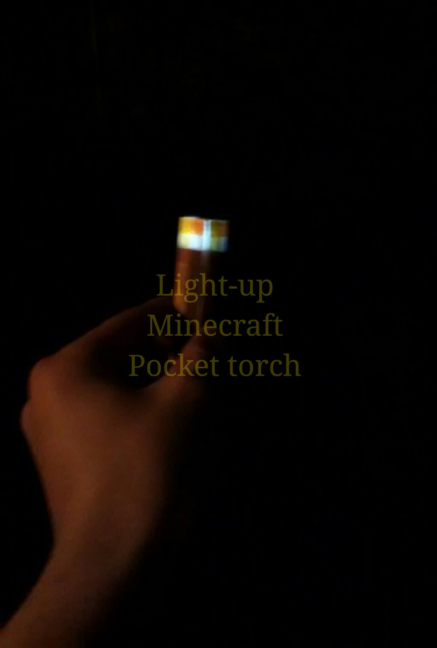 minecraft light up torch for your keychain DIY Project DIY Project Image