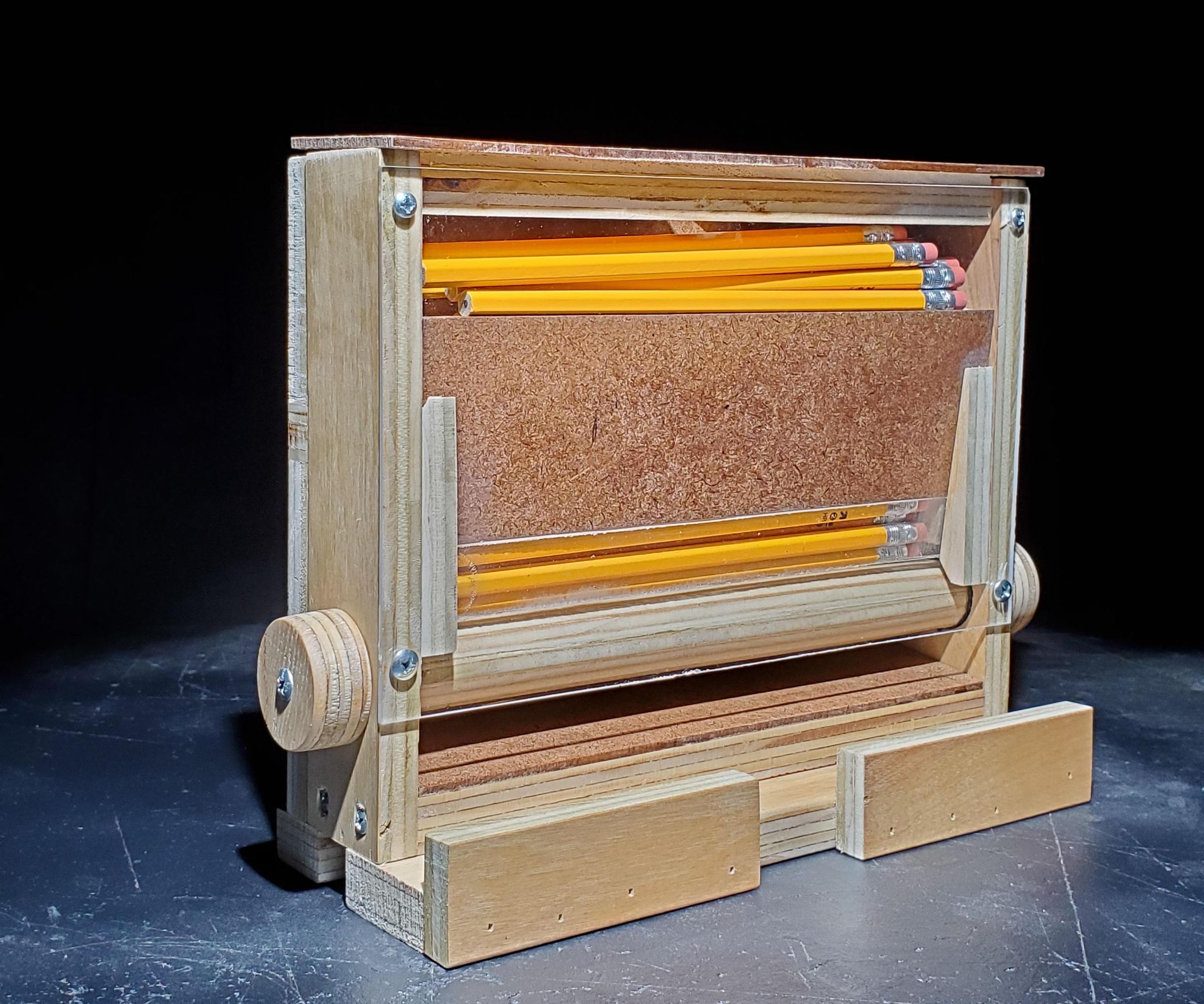 A Plywood Pencil Dispenser - a Tale of Hubris Turned to Humility