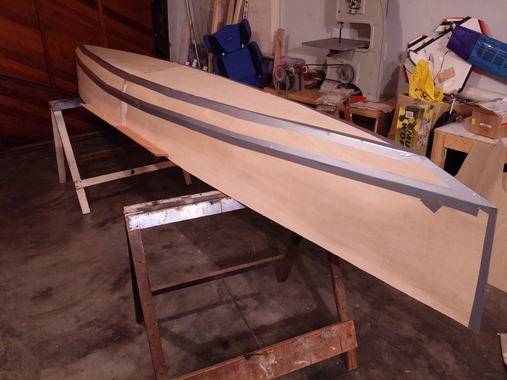 stich glue plywood canoe 34 steps