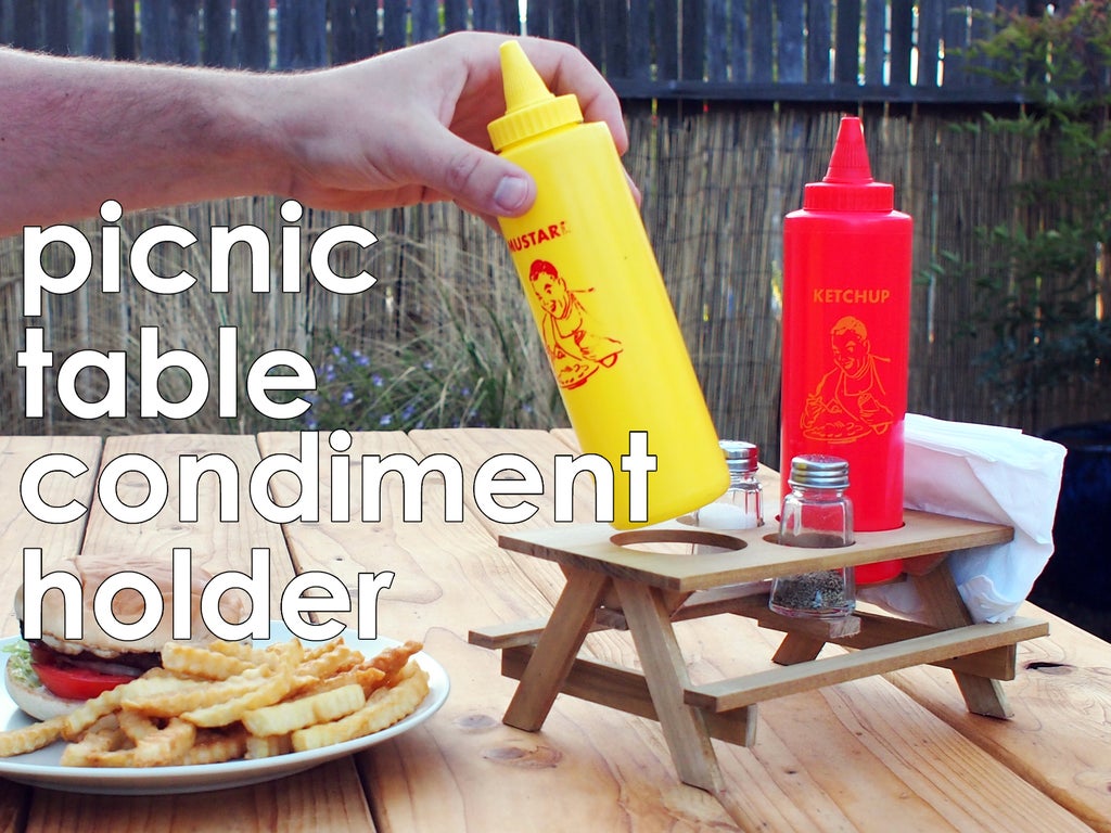 Picnic Table Condiment Holder 11 Steps With Pictures Instructables