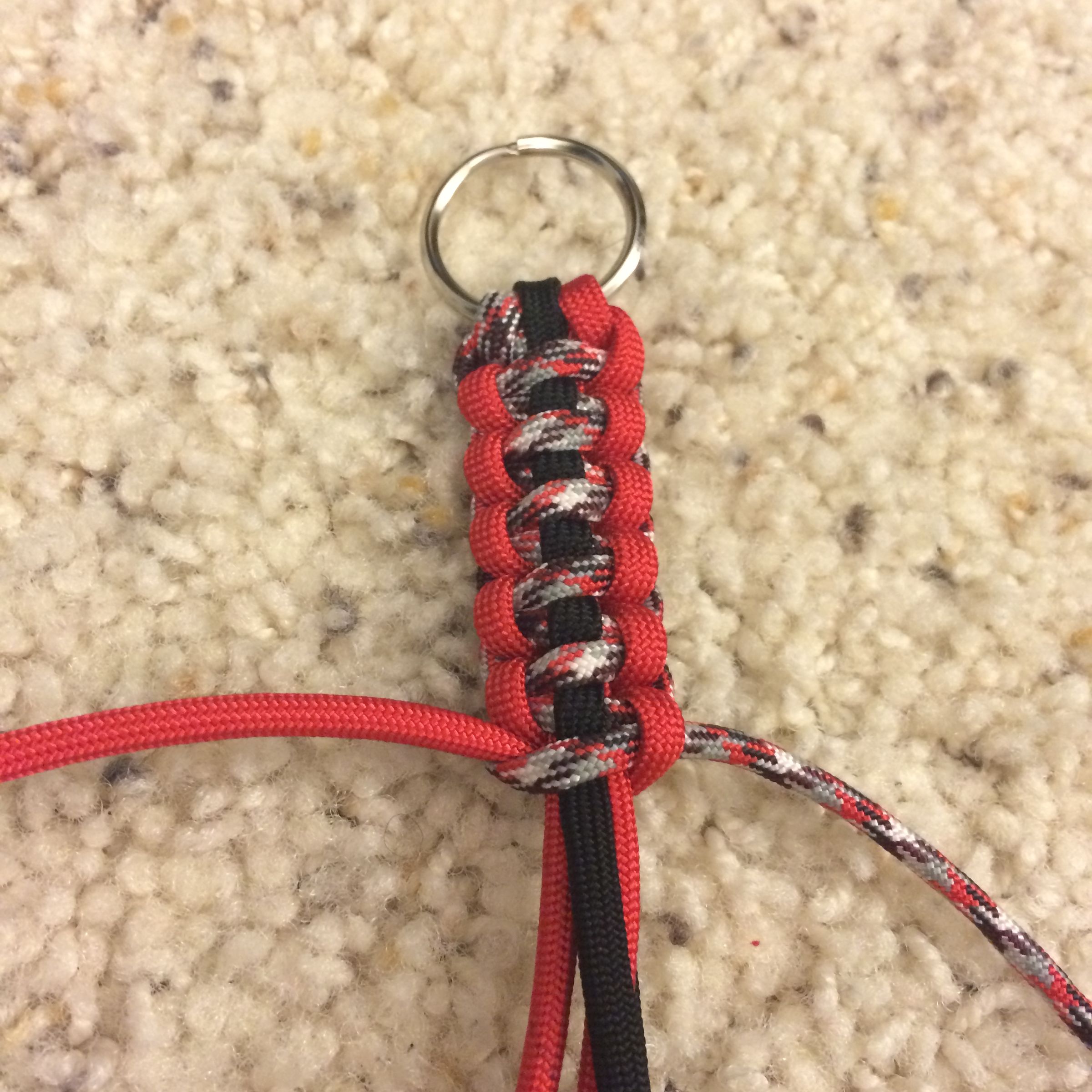 How to Make a Paracord Keychain 6 Steps Instructables