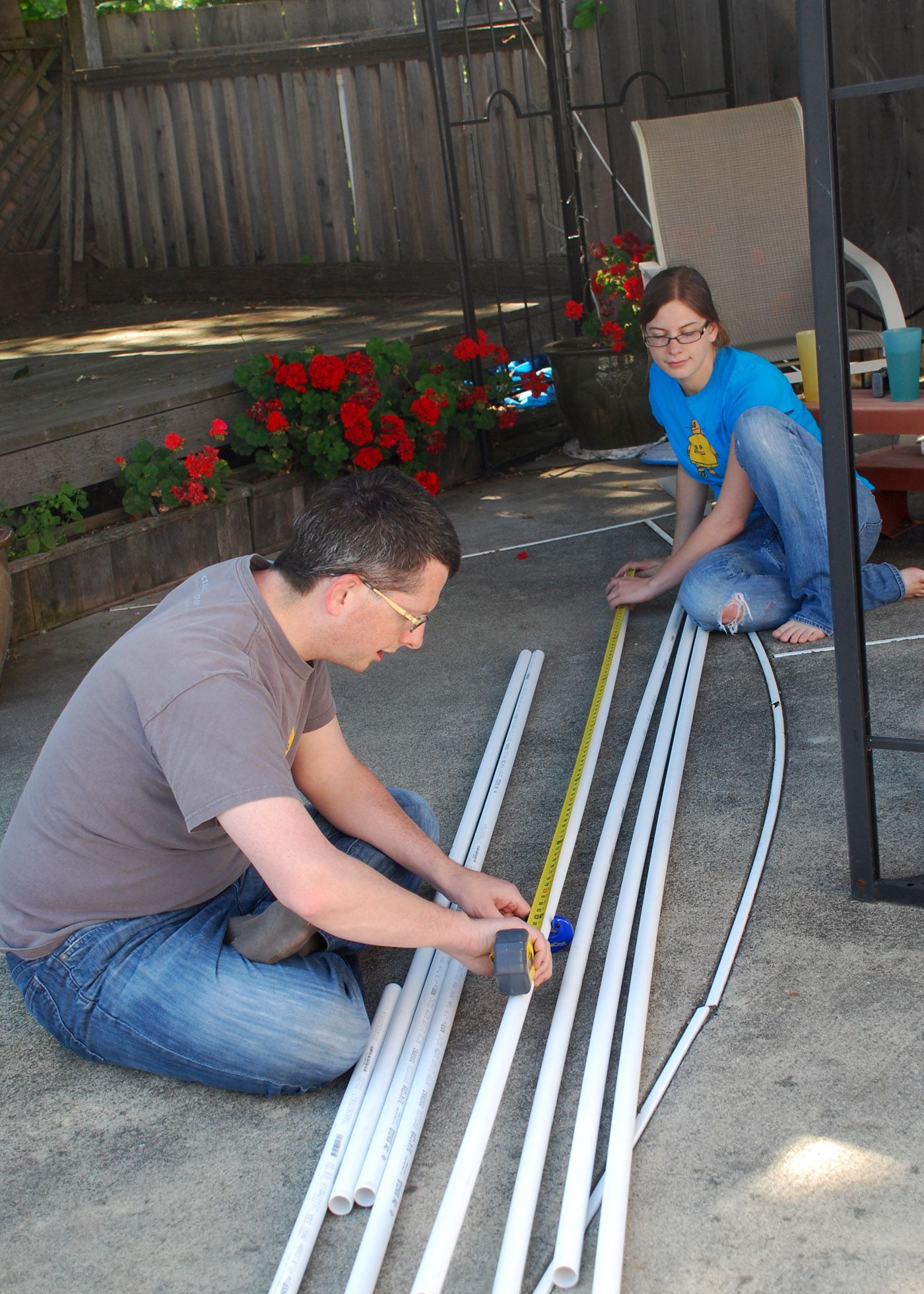 PVC Pipe and Potted Plant Chuppah Frame 6 Steps Instructables