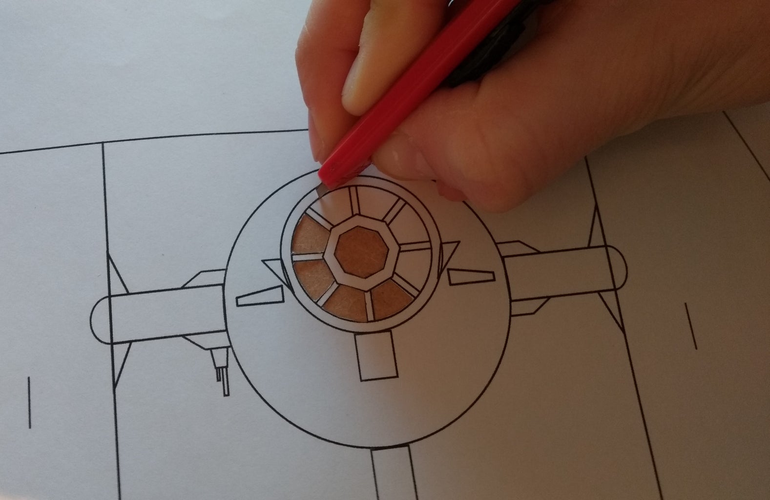 star wars tie fighter kirigami 5 steps with pictures instructables