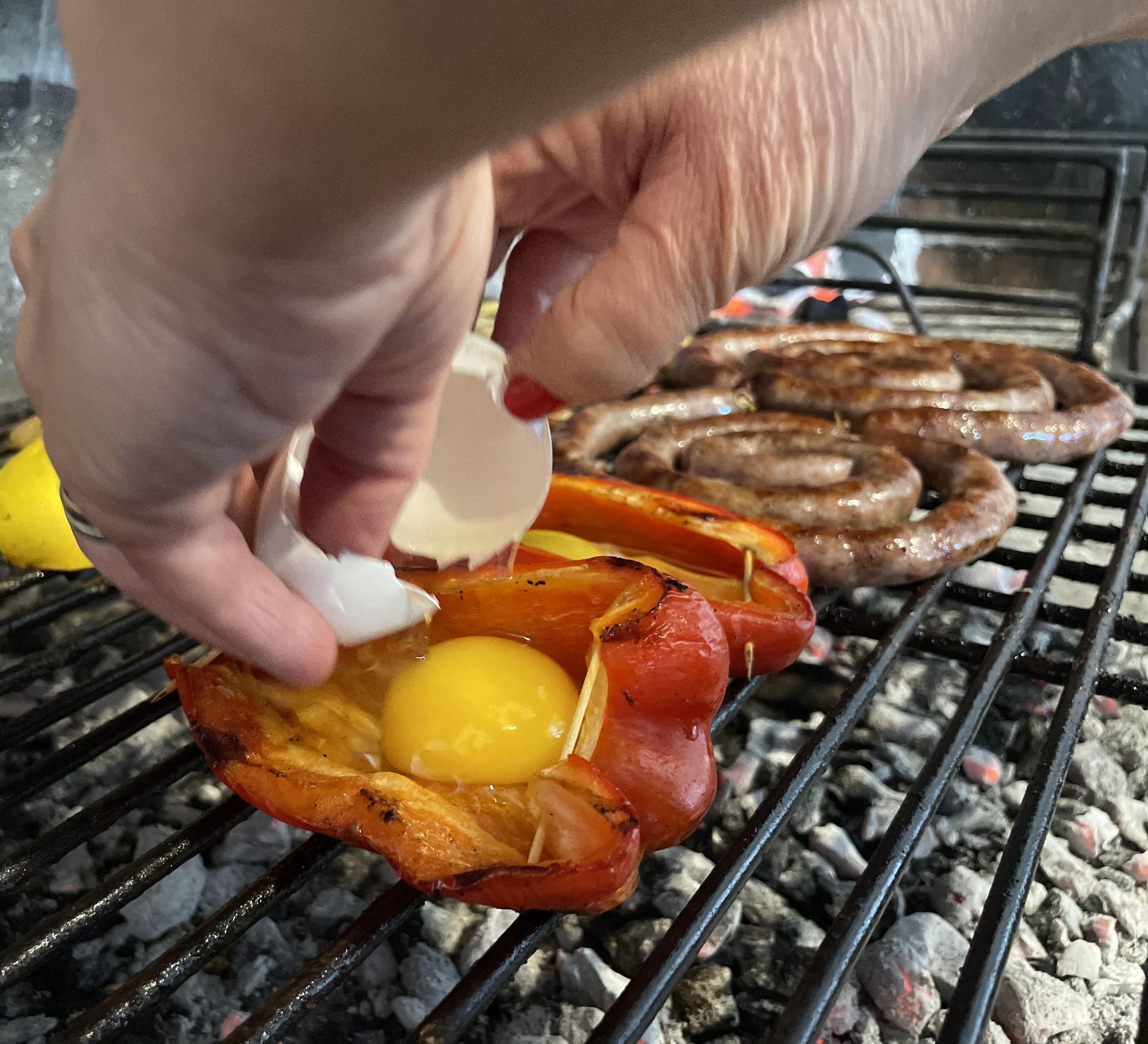 Pinwheel Saugage With Provolone Cheese, With Rustic