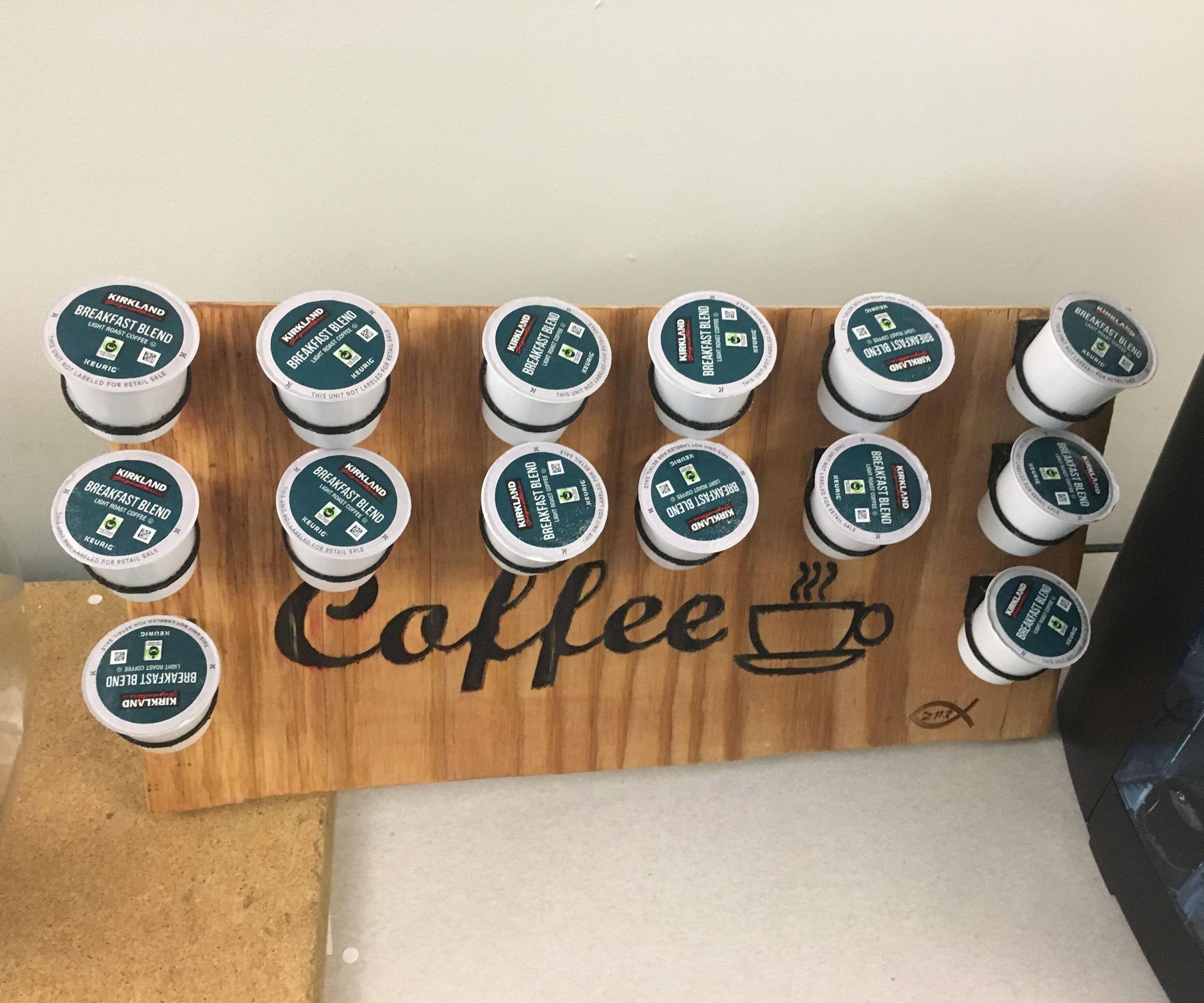 DIY guide for K-Cup Holder with step-by-step instructions