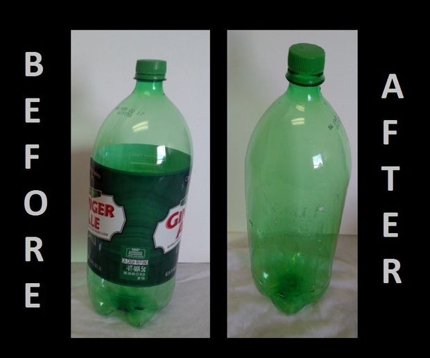 Easy Label Removal From Plastic Bottles : 4 Steps (with ...