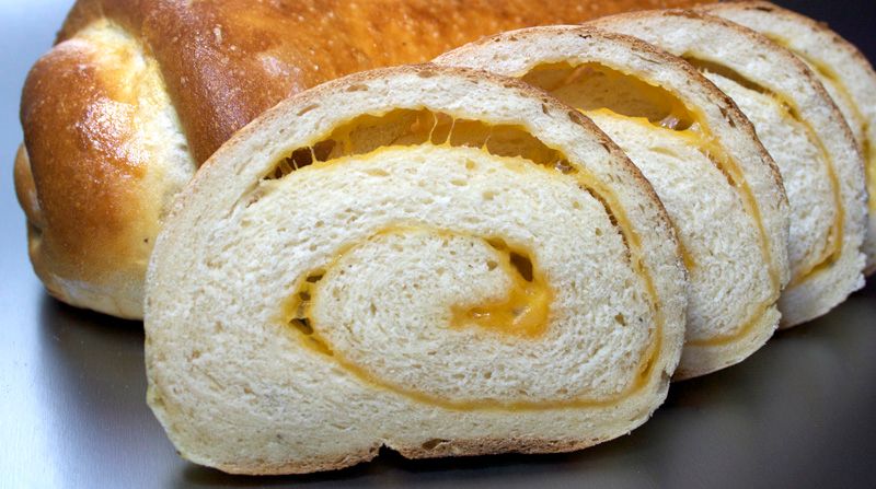 Onion Cheese Bread With Salt Crust