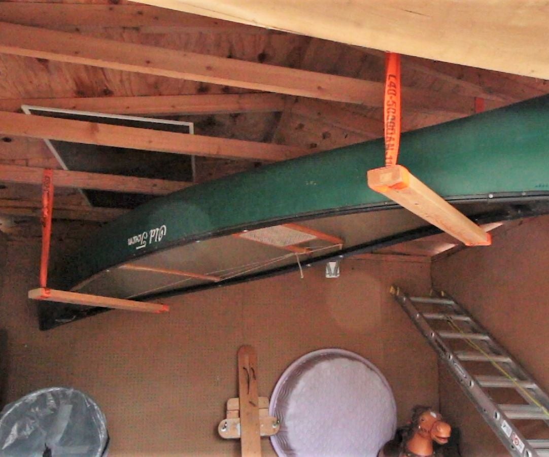 Canoe Trapeze Overhead Storage Rack 12 Steps (with Pictures