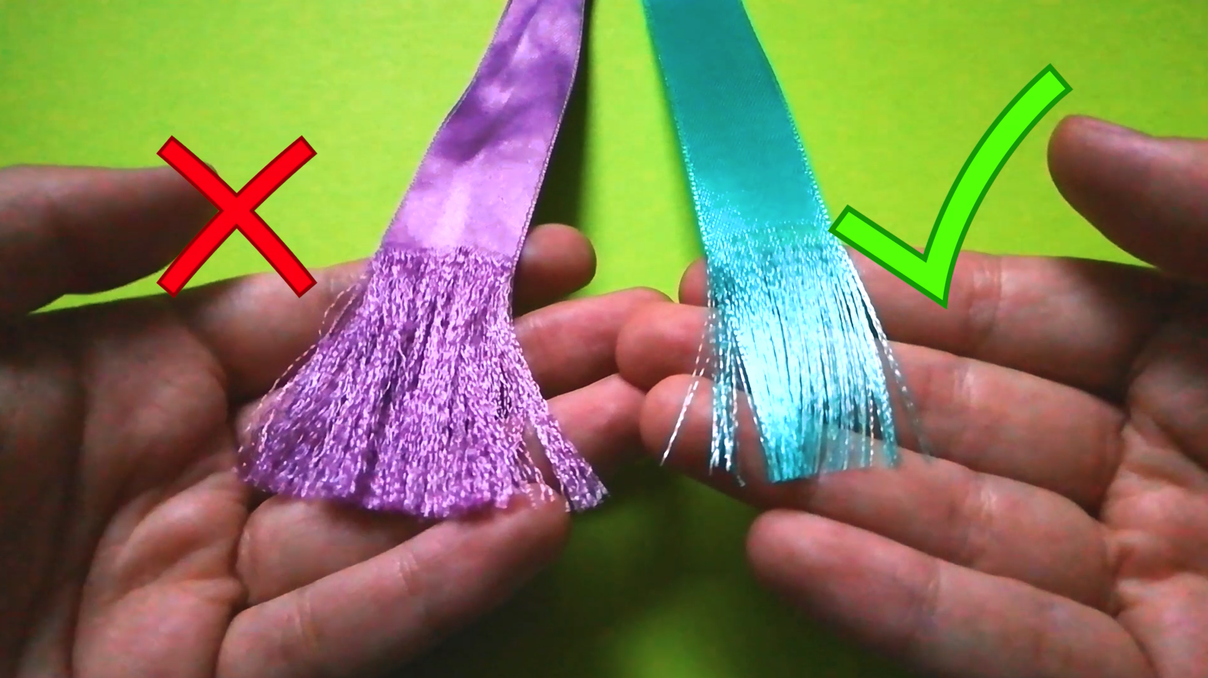DIY Fake Hair Using Ribbons 6 Steps (with Pictures) Instructables