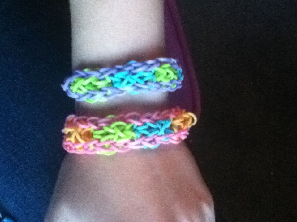 The Hexagon Rainbow Loom Bracelet 5 Steps Instructables