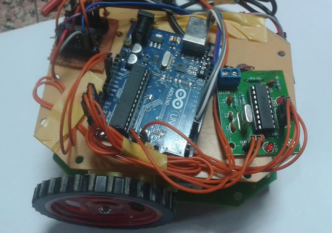 dtmf controlled robot