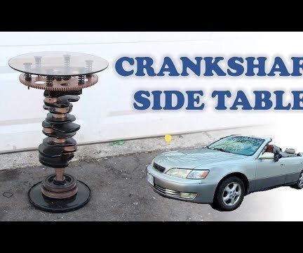 DIY guide for Car Crankshaft Side Table with step-by-step instructions