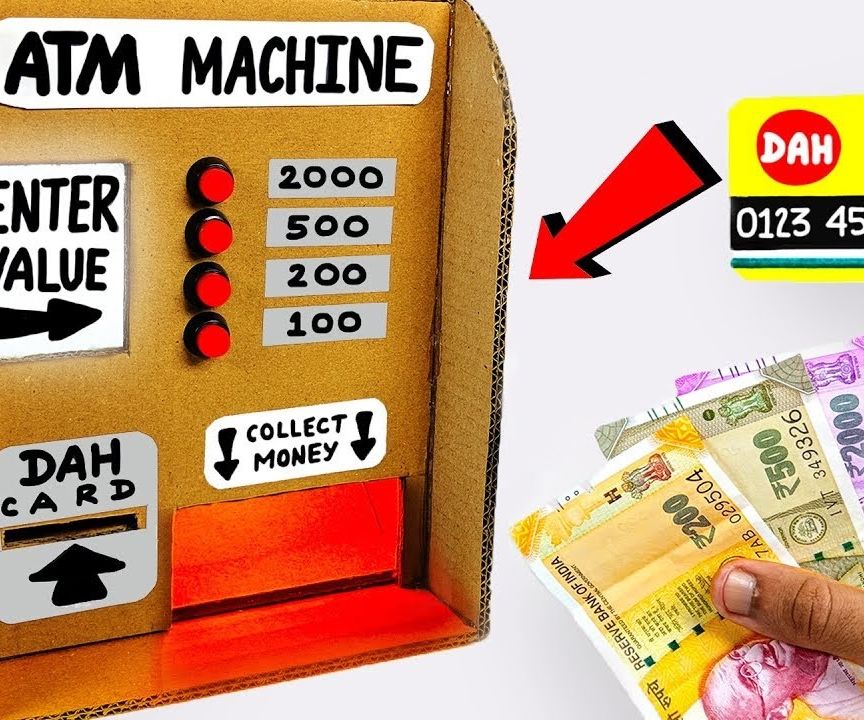 How to Make a DIY Cardboard ATM Machine 11 Steps Instructables